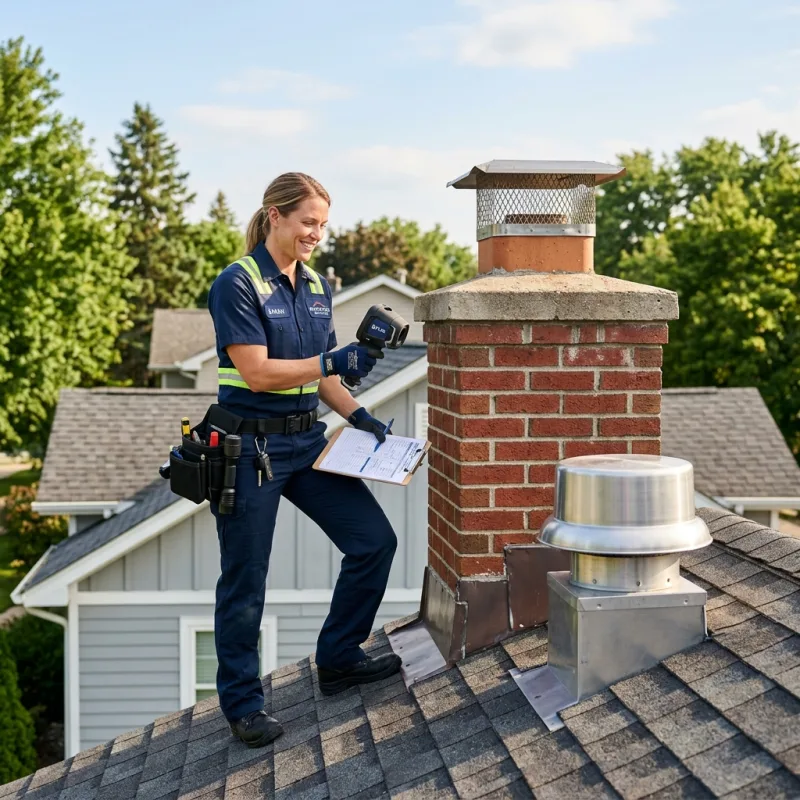 Technician removing a deceased bird from an indoor space in Clifton Springs